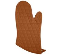 Dexam Love Colour Oven Gauntlet, Terracotta, 100% Cotton, Quilted Diamond Pattern, Heat Resistant Kitchen Glove with Hanging Loop