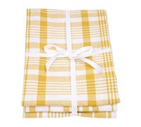 Dexam Love Colour Set Of 3 Extra Large Tea Towels, 90cm x 60cm, Ochre Yellow