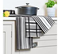 Love Colour Set of 3 Tea Towels, True Black