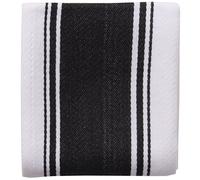 Dexam Love Colour Striped Tea Towel-True Black, 71x 46
