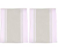 Dexam Love Colour Tea Towels, 70cm x 45cm, Stone (Pack of 2)