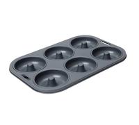 dexam Non-Stick 6 Cup Doughnut/Bagel Pan in Grey Dexam Grey