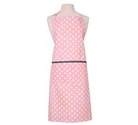 Dexam - Polka Dot Adult Kitchen Apron, Blush Pink, 100% Cotton, Machine Washable, Adjustable Strap, 67cm x 86cm "