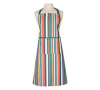 Dexam Recycled Cotton Striped Adult Apron Teal