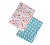 Dexam RHS Cottage Garden Organic Cotton Set of 2 Tea Towels - Multi