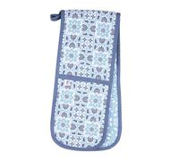 Dexam Rhs Organic Cotton Blue Gertrude Jekyll Double Oven Gloves
