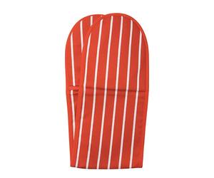 Dexam Rushbrookes Classic Butchers Stripe Double Oven Glove Red