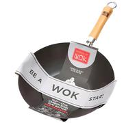 School of Wok 10.5/27cm Pre-Seasoned Carbon Steel Wok