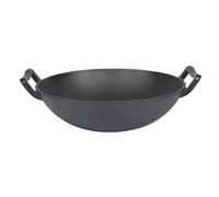 School of Wok 12 Inch/30cm Cast Iron Wok - Black - 12322050
