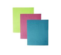 Dexam Set of 3 Swedish Dishcloths - Teal, Cerise, Green
