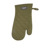 Dexam Single Oven Glove Love Colour 100% Cotton Olive Green