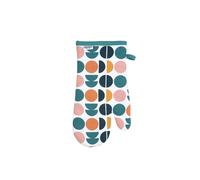Dexam Single Oven Glove Retro Spot 100% Cotton Cotton Teal/Peach