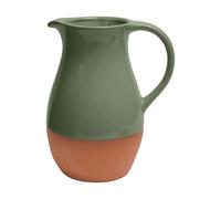 Dexam Sintra Glazed Terracotta Jug - Olive Green