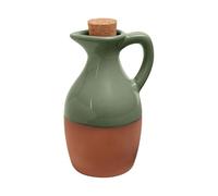 Dexam Sintra Glazed Terracotta Oil Drizzler - Olive Green