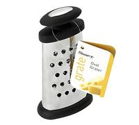 Dexam Soft Grip Oval Grater with Non-Slip Base, Silver 15 cm