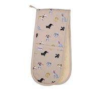 Dexam Woof Double Oven Gloves, Stone