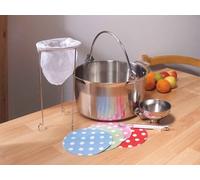 Dexam Swift Jam/Preserving pan in stainless steel with bucket style handle & helper handle, Metallic