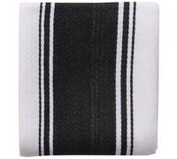Dexam Tea Towel Love Colour Striped 100% Cotton Black 46x71cm