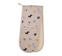 Dexam Woof Double Oven Gloves, Stone