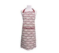 Dexam Yuletide Apron Red on Cream