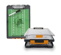 Dexas 5717-804 Clearview Clipcase Dry Erase Clipboard, ABS Polypropylene (PP) SAN Alloy Steel, Orange