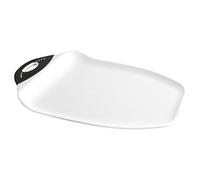 Dexas Chop & Scoop Cutting Board, 11 by 15 inches, White with Black Handle