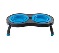 Dexas Double Elevated Feeder Pro Blue - Large