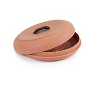 Dexas Durable Microwavable Tortilla Warmer XL 9.5 Inches, Terra COTA Color, Perfect for Warming Tortillas, Bread, Pancakes, Cornbread