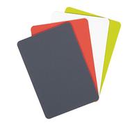 Dexas Heavy Duty Grippmat Flexible Cutting Board Set of Four, 8 by 11 inches, Gray, Red, White and Green