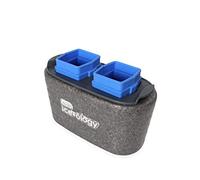 Dexas ice•Ology Silicone Clear Ice Maker Tray for Crystal Clear Craft Cocktail Ice, 2 Square Cubes