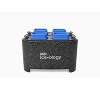 Dexas Ice•Ology Silicone Clear Ice Maker Tray for Crystal Clear Craft Cocktails, 4 Count Cube Tray