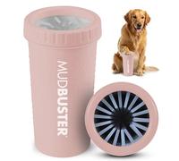 Dexas MudBuster Large Dog Paw Cleaner in Blush, Portable Paw Washer for Muddy Paws, Dog Foot Cleaning Cup with Gentle Silicone Bristles, Quick Clean Pet Paw Washer