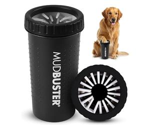 Dexas MudBuster Portable Dog Paw Washer/Paw Cleaner, Large, Matte Black- Special Edition