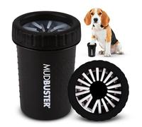 Dexas MudBuster Portable Dog Paw Washer/Paw Cleaner, Medium, Matte Black- Special Edition