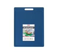 Dexas NSF Certified Polysafe Cutting Board with Handle, 11 x 14.5 Inches, Reversible Kitchen Cutting Board, Blue