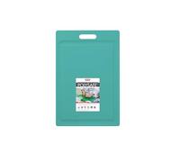 Dexas NSF Certified Polysafe Cutting Board with Handle and Juice Well, 12 x 18 inches, Reversible Kitchen Cutting Board, Teal Green