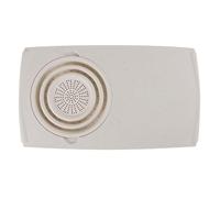 Dexas Over The Sink PolyFiber Flax Cutting Board with Collapsible Colander Strainer, 11.5 x 20, Cream