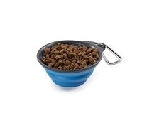 Dexas Pets Collapsible Travel Cup, Small/1 Cup Capacity, Pro Blue