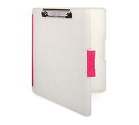 Dexas Slimcase 2 Storage Clipboard with Side Opening, Glitter with Pink Clips