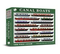 Dexc Iconic Canal Boats “Through The Ages” Retro 1000 Piece Classic Jigsaw Puzzle, Gifts For Men, Challenging Puzzles for Adults