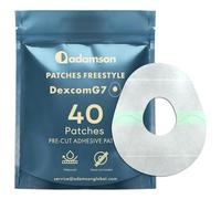 Dexcom G7 Over Patches Waterproof - 40 x G7 Dexcom Over Patch, Transparent, Long-Lasting, No Glue on Center, Non-Irritating, Easy to Apply and Remove - Ideal for Sports, Swimming, and Daily Use