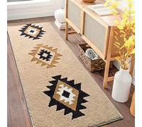 DEXDE Bathroom Rugs 20x47 Boho Bath Mat Non Slip Long Bath Runner Rugs Luxury Soft Absorbent Carpet for Shower Kitchen Entryway Farmhouse Neutral Decor, Cream Beige