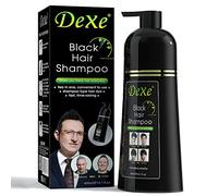 Dexe Black Hair Shampoo 400 ML Instant Hair Darkening Dye for Men Women Black Color - Easy to Use - Lasts 30 Days - Fast Acting Natural Ingredients