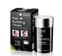 Dexe Hair Building Fibers - Thickening Fiber for Women and Men - Gentle Plant Formula - Hypoallergenic - Natural Look - Hair Loss Concealer Powder - Black - Unscented - 5g