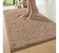 DEXI Bath Mat, Thick, Plush and Absorbent, 50 x 80 cm, Beige