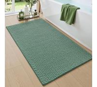 DEXI Chenille Bath Mat 60 x 110 cm, Absorbent and Non-Slip, Sage Green