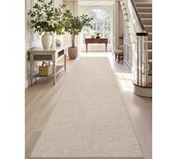 DEXI Hallway Runner Rug 2'4"x10', Non Slip Rubber Backed Runners Carpet, Ultra Thin Entryway Rugs Indoor for Kitchen Hallway Entrance Bedroom, Beige