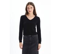 Dexia Elegant Black Jumper With Refined Details Black