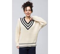 Dexia Modern Ecru Jumper With Refined Finishing Ecru