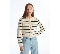 Dexia Navy Blue Striped Sweater Long Sleeve Cardigan Multi